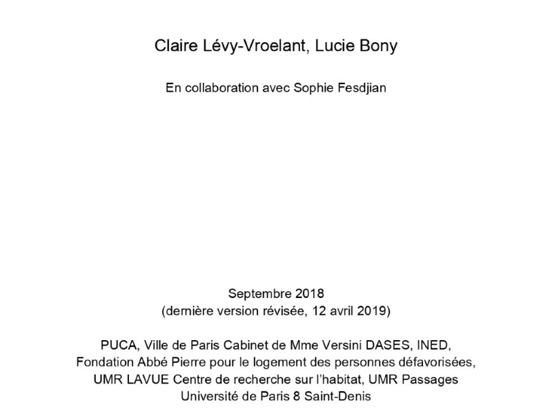 Lévy-Vroelant Claire, Bony Lucie & Fesdjian Sophie Lévy-Vroelant Claire, Bony Lucie & Fesdjian Sophie